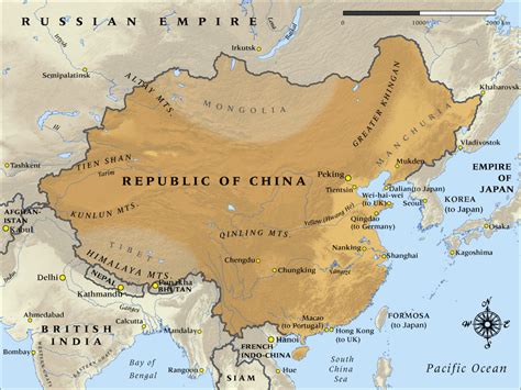 map of republic of china.